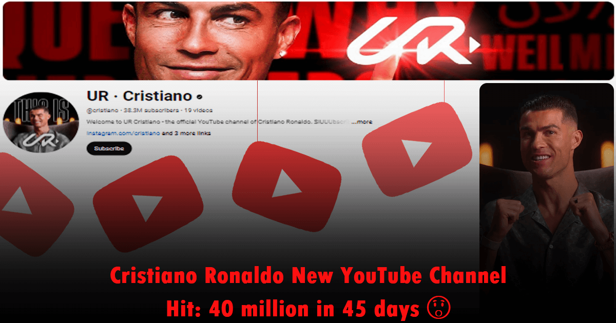 Cristiano Ronaldo new YouTube Channel